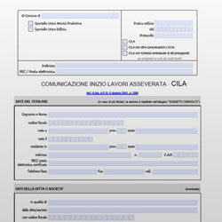 C.I.L.A. COMUNICAZIONE INIZIO LAVORI ASSEVERATA